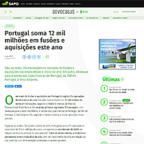 Portugal soma 12 mil milhes em fuses e aquisies este ano